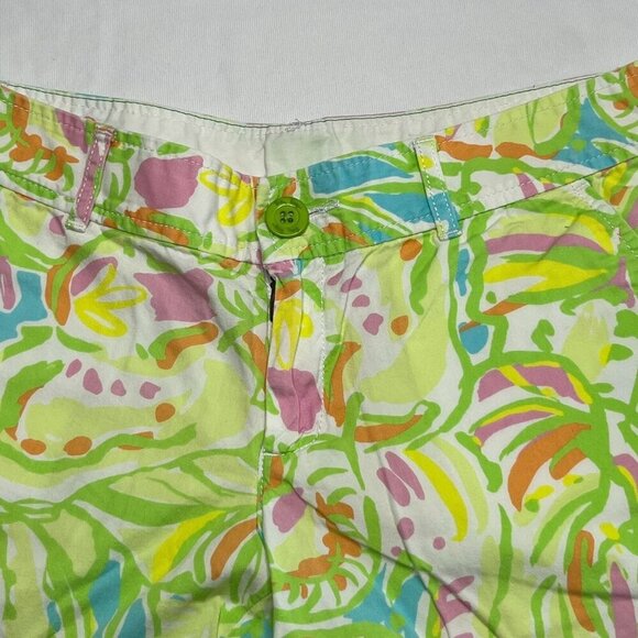 Lilly Pulitzer Buttercup Scallop Shorts Elephant Ear Size 4 - Picture 2 of 8